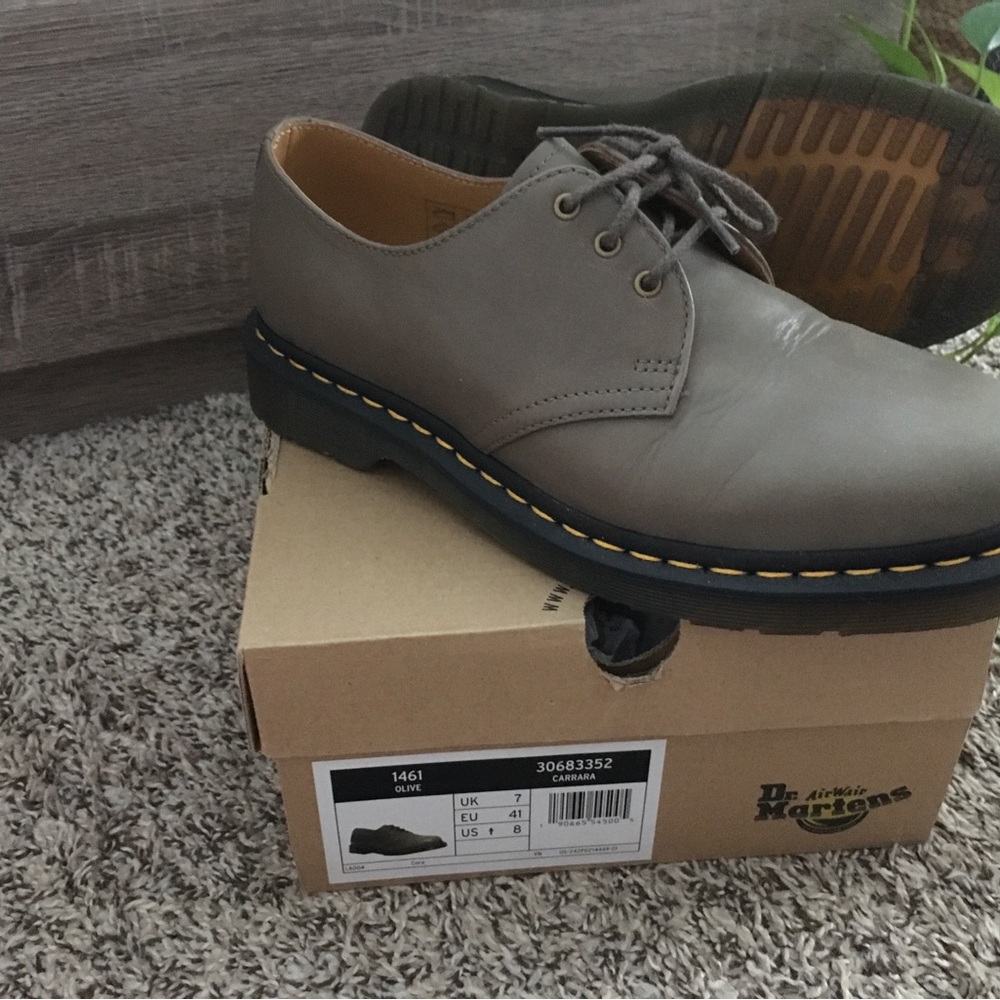 Dr. Martens 1461 Olive Carrera Oxford M8, L9, UK7, 41EU